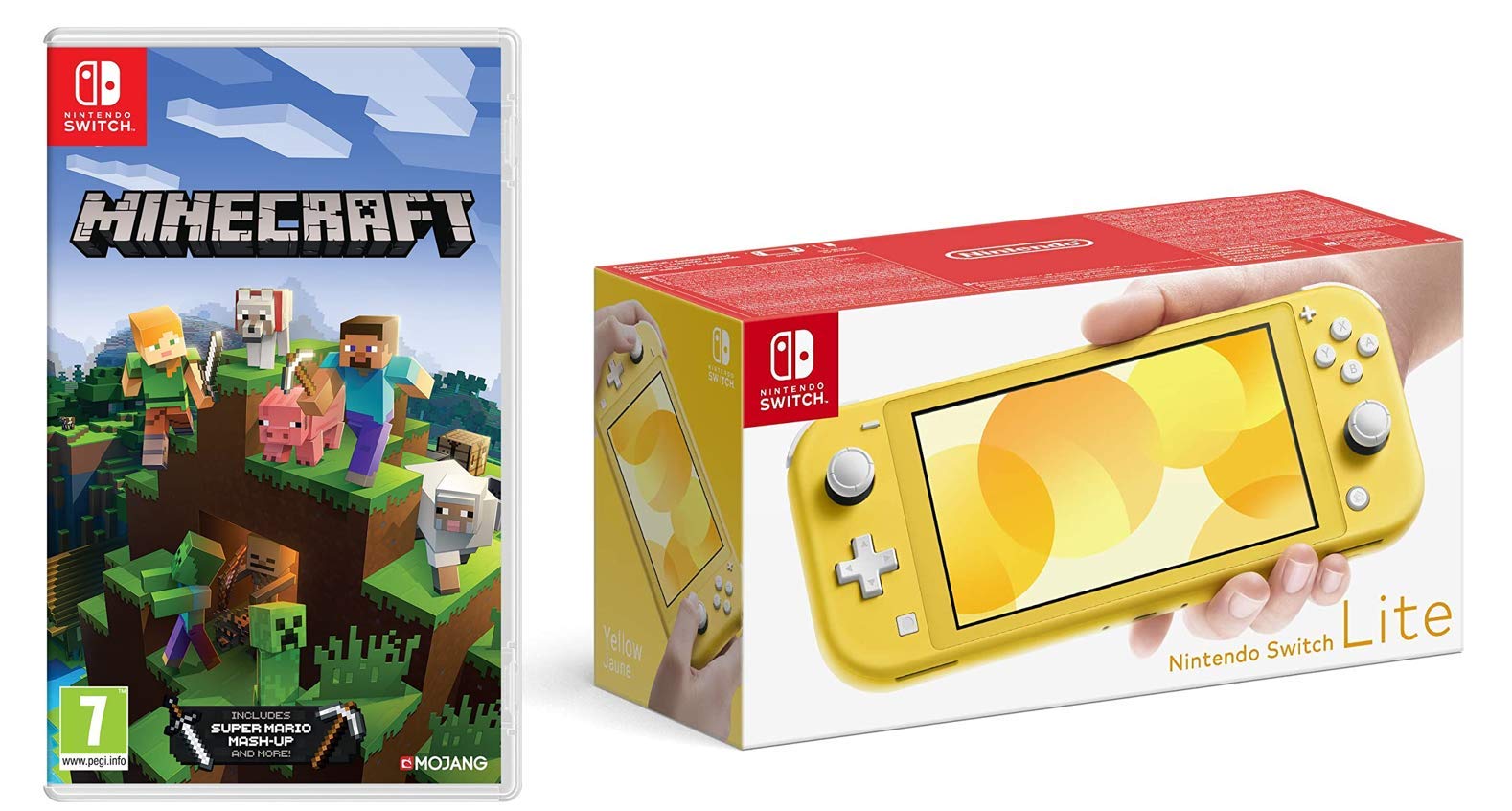 Nintendo Switch Lite - Yellow + Minecraft (Nintendo Switch