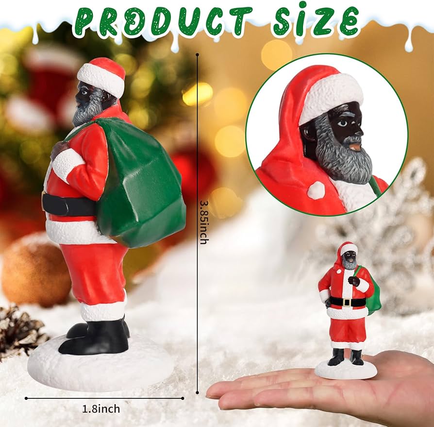 Amazon.co.jp: Bbiamsleep 4インチ ブラック サンタ アフリカ系