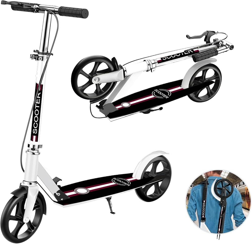 Amazon.co.jp: キックボード キックスクーター 折り畳み式 子供 大人用