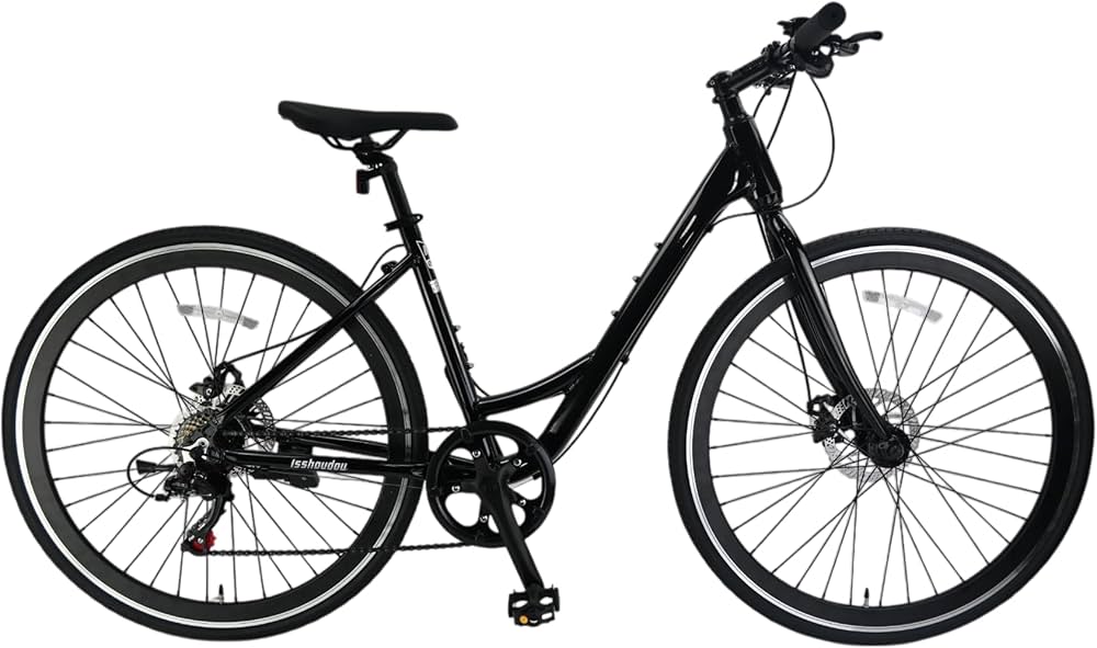 Amazon | 一勝堂(Isshoudou) 【クロスバイク】ママチャリロード