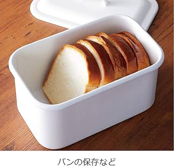 Amazon｜にちにち道具 琺瑯 保存容器 レクタングル キャニスター 米2kg