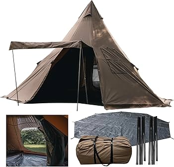 Amazon | RcrCamp ワンポールテント 大型 TC ポリコットンインナー