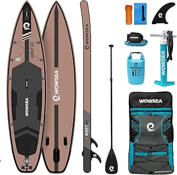 Amazon | WOWSEA Q1インフレータブルパドルボード, 耐久性のある安定