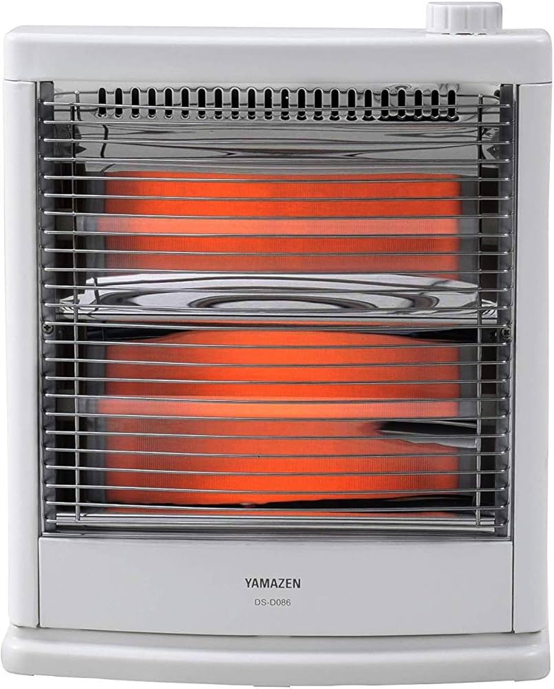 Amazon | [山善] 電気ストーブ ヒーター 小型 足元 転倒OFFスイッチ