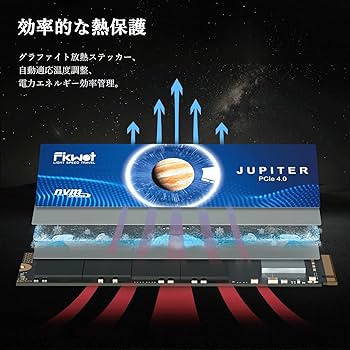 Amazon | Fikwot【超高速読み込み】FX991 M.2 SSD 500GB PCIe Gen4x4