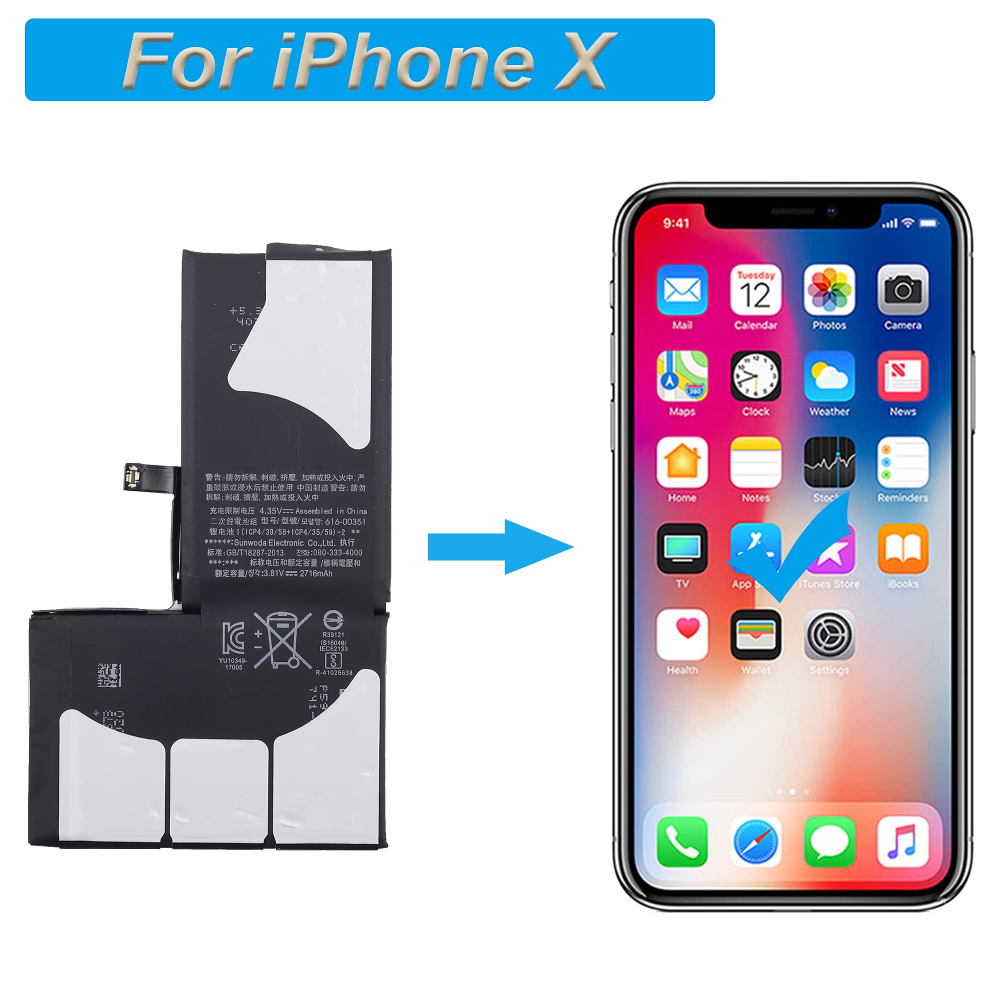 Amazon.com: E-YIIVIIL Replacement Battery 616-00346 Compatible