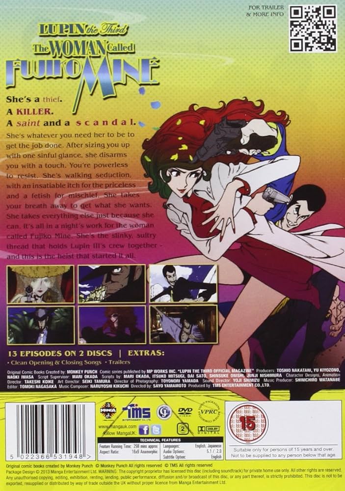 Lupin 3rd: The Women Called Fujiko Mine [DVD] | Amazon.com.br
