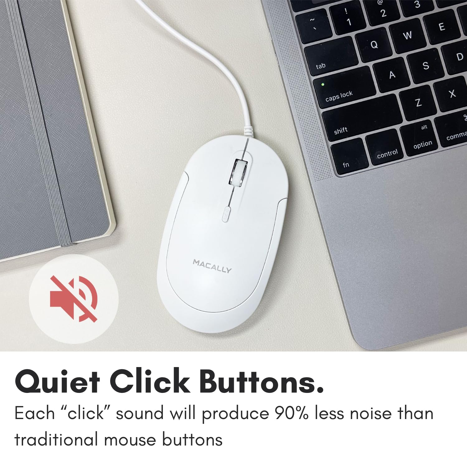 Amazon | Macally 有線USB Cマウス MacおよびPC用 - スリムで静かで