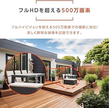 Amazon.co.jp: SKYWORTH 防犯カメラ 屋外 屋内 監視カメラ 500万画素