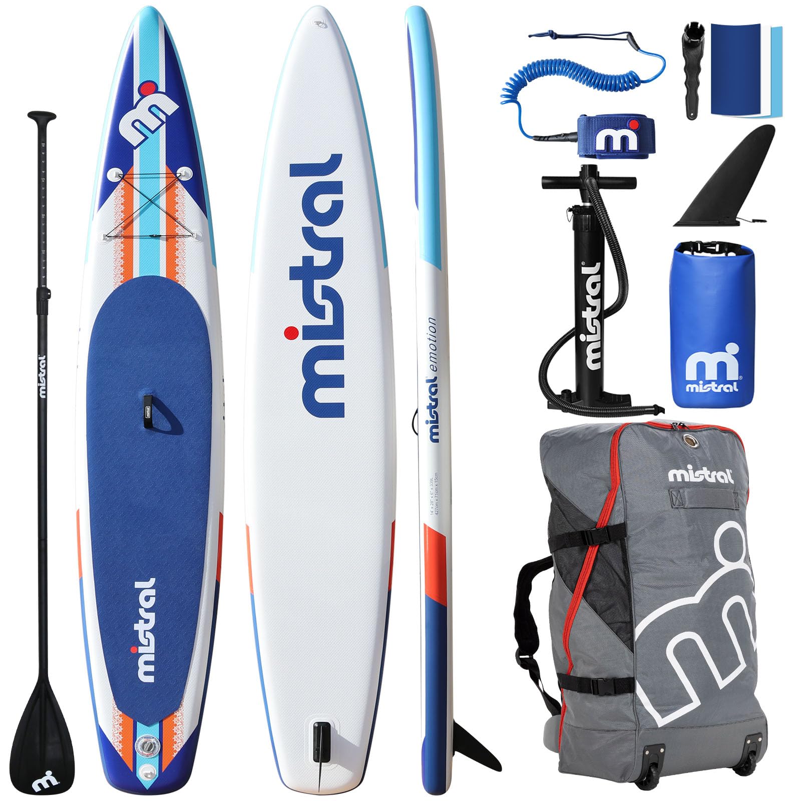Amazon.com : Mistral Inflatable Stand Up Paddle Board, 14'x28''x6