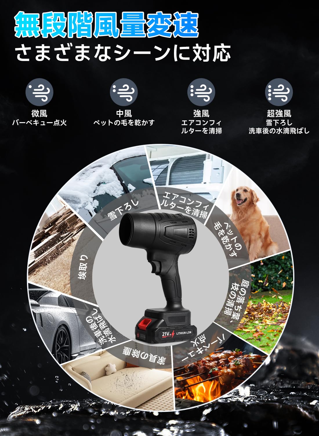 Amazon.co.jp: 【最強ブロワー・60m/s圧倒的な風速】ブロワー 洗車