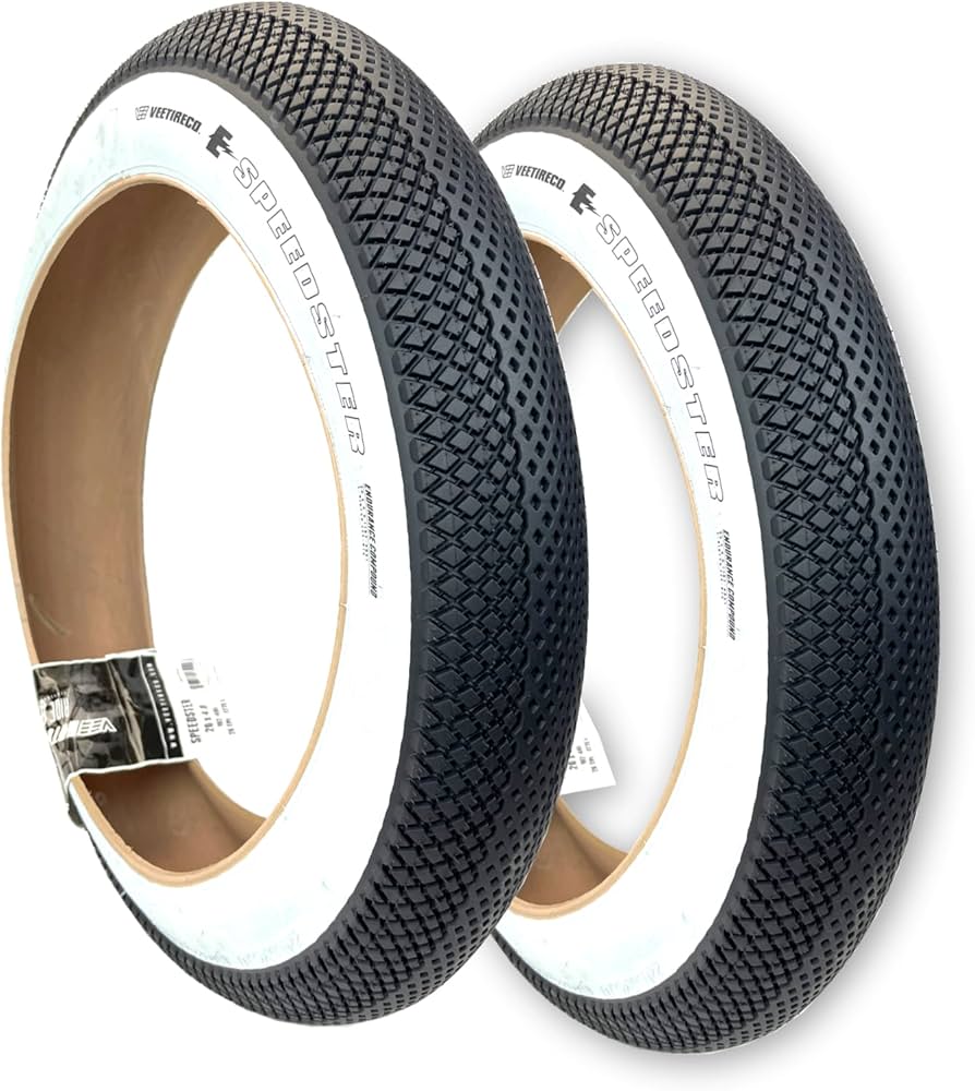Amazon.com : Two Vee Tire 20x4.0 White Wall Speedster Bike Tires E
