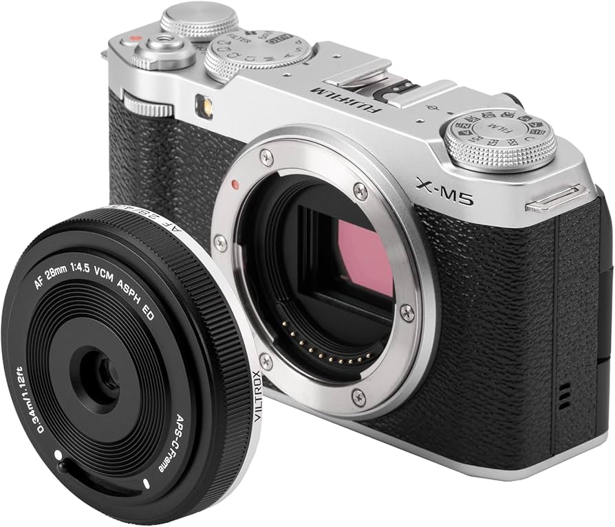 Amazon.com : VILTROX 28mm f4.5 Pancake Lens Fuji x, AF 28mm f4.5 X
