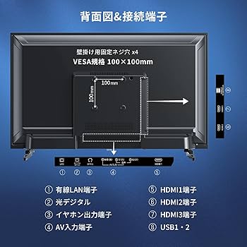 Amazon.co.jp: VEZZER テレビ 32V型インチ 2K Google TV ネット動画