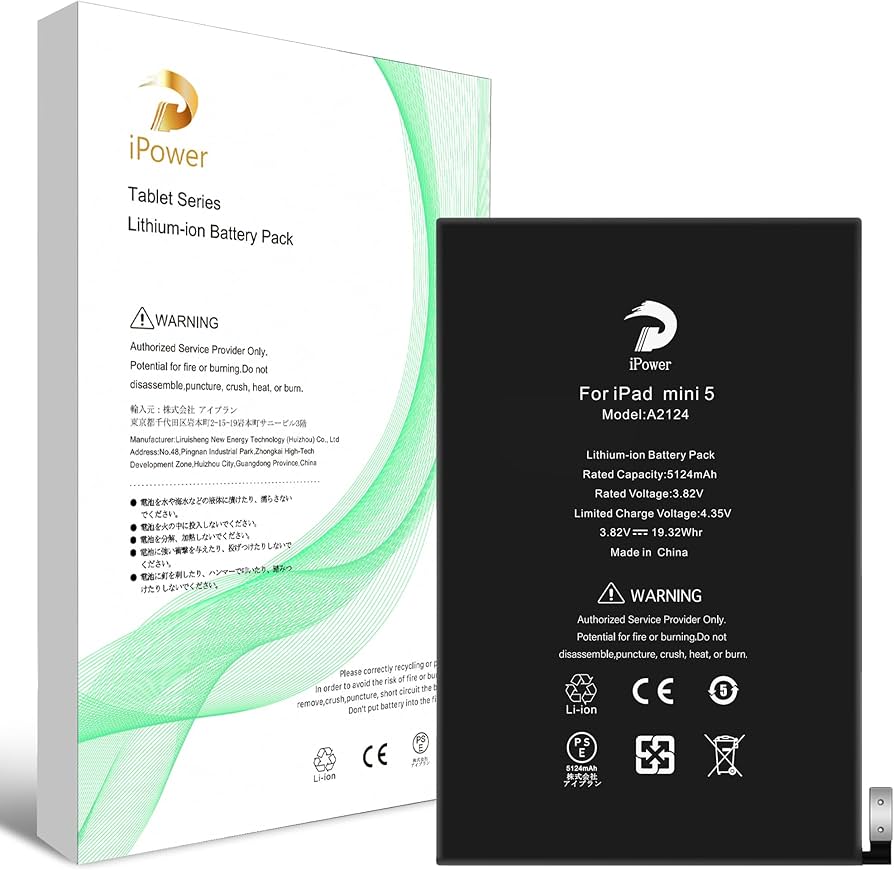 Amazon | iPower for iPad mini5 バッテリー交換 第5世代 容量5124mAh
