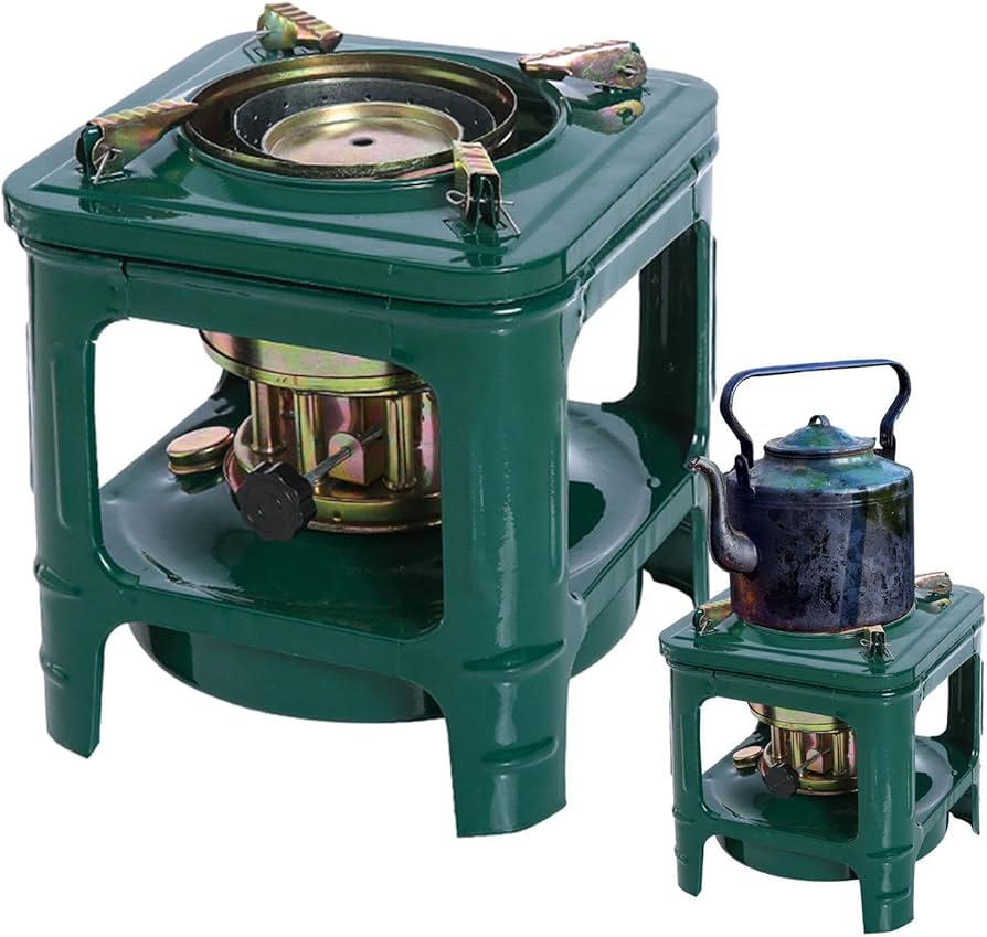 Amazon | 灯油バーナーキャンプストーブ、ロケットストーブ、8芯灯油