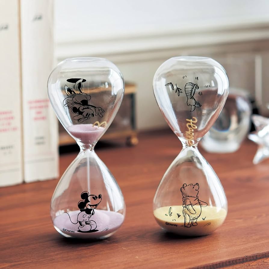 Amazon.co.jp: [ベルメゾン] ディズニー 砂時計 メッセージ 置き時計