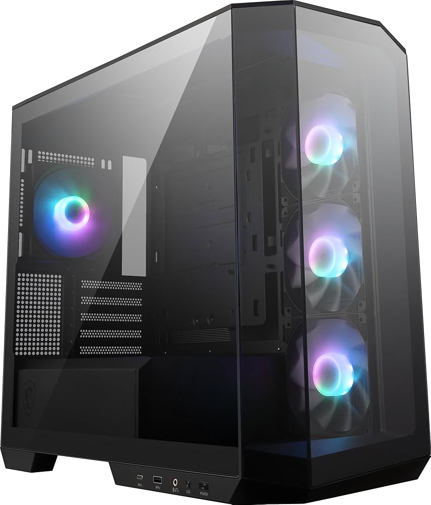 Amazon | MSI MAG PANO M100R PZ PCケース microATX ミドルタワー 黒