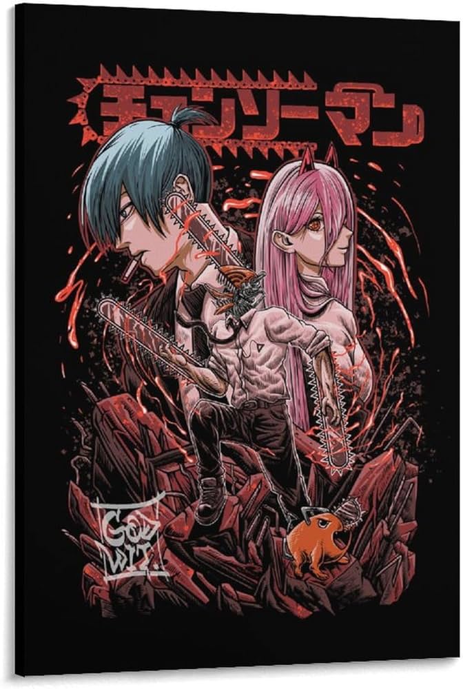 Amazon.co.jp: チェンソーマン 熱血 漫画 アニメ ポスター (15) クール