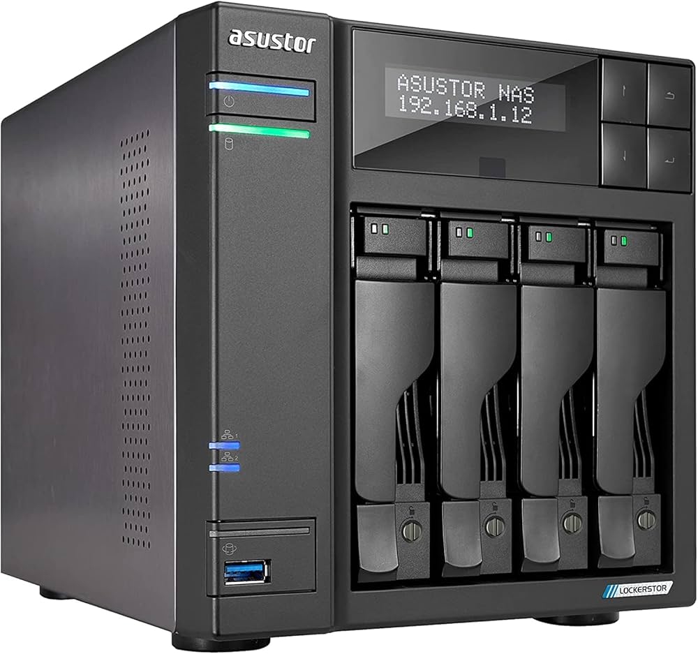 Amazon.co.jp: ASUSTOR ASUS子会社 NAS キット 4ベイ AS6704T
