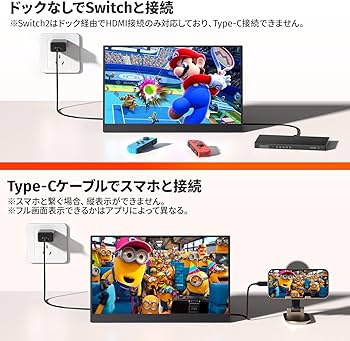 Amazon.co.jp: cocopar モバイルモニター 15.6インチ1920x1080FHD 自立