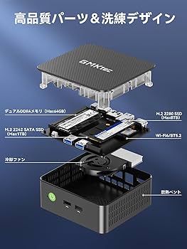 Amazon.co.jp: GMKtec ミニpc G3 Pro 初登場【インテル Core i3 10110U