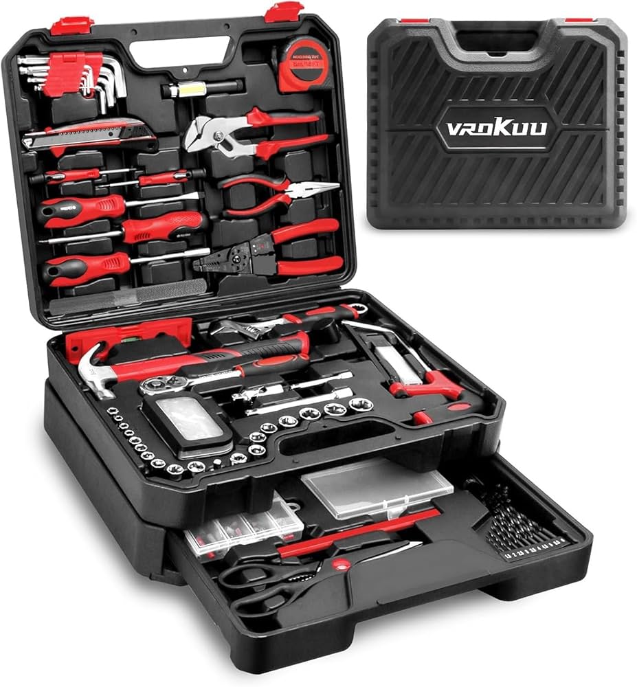 Amazon | 整備工具セット ホームツールセット 家庭修理 工具箱 作業用