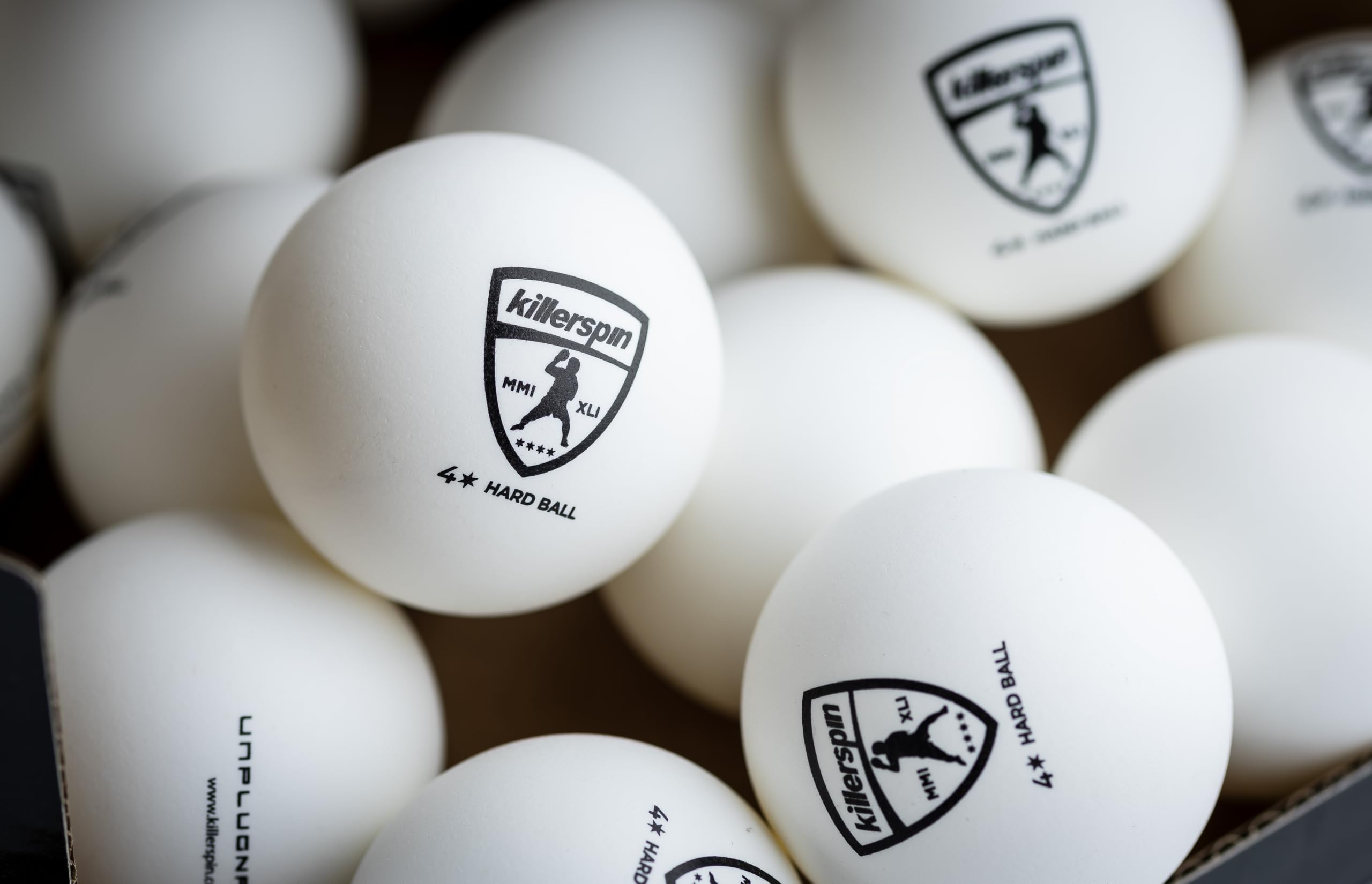 Killerspin 4-Star 40+ Ping Pong Balls, New Standard ABS Plastic