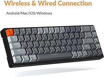 Amazon.com: Keychron K6 68-Keys Compact Keyboard, Wireless