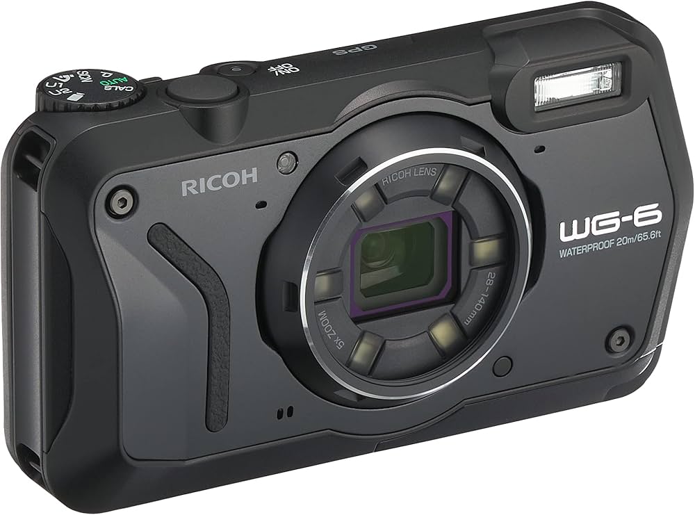 Amazon.co.jp: RICOH WG-6 ブラック 本格防水カメラ 20メートル防水 耐