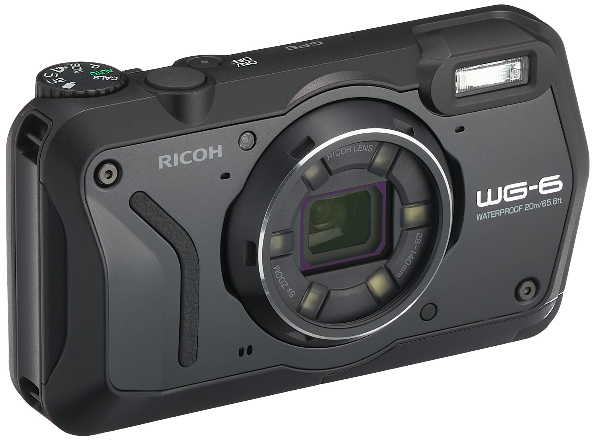 Amazon.co.jp: RICOH WG-6 ブラック 本格防水カメラ 20メートル防水 耐