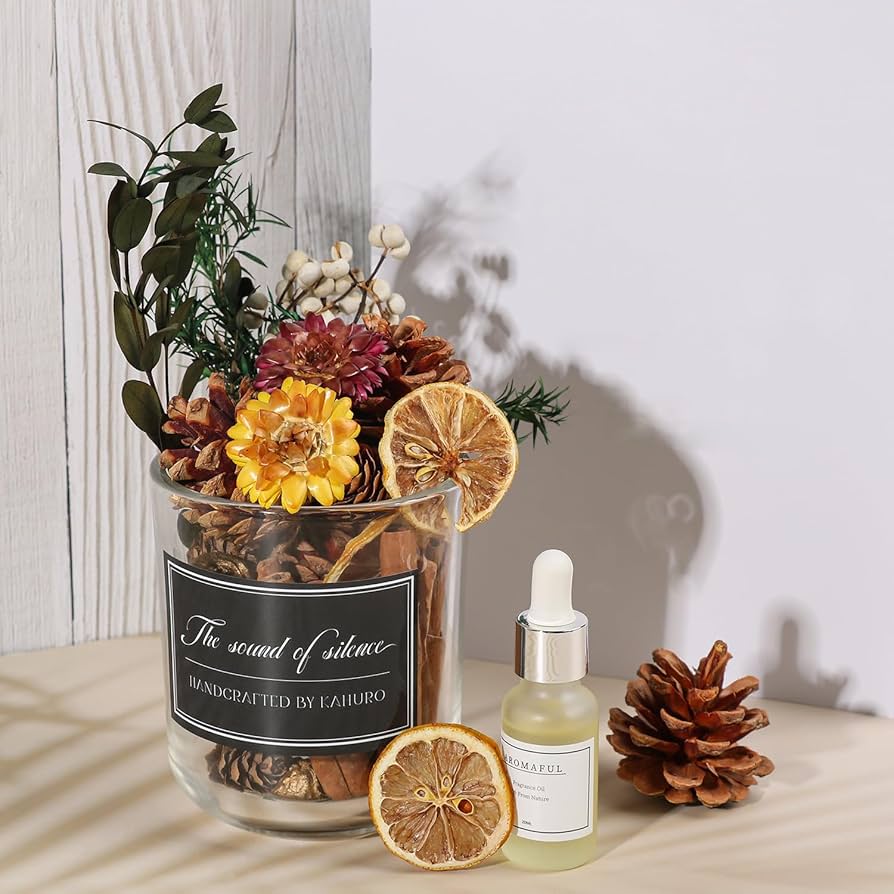 Amazon.co.jp: Kahuro ドライフラワーアロマセット【ドライフラワー9種