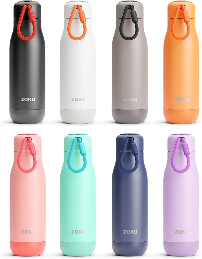 Amazon｜ZOKU ステンレス スチール ボトル 500ml マットブラック｜水筒