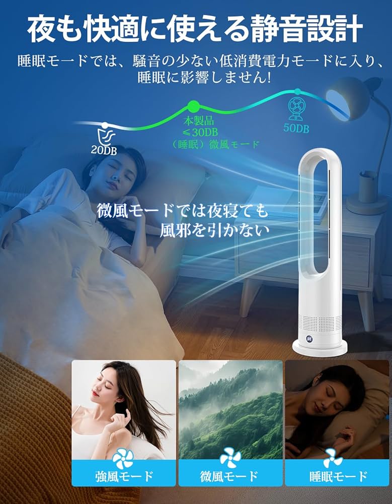 Amazon | セラミックファンヒーター 冷暖両用【3暖風・8冷風切替】電気
