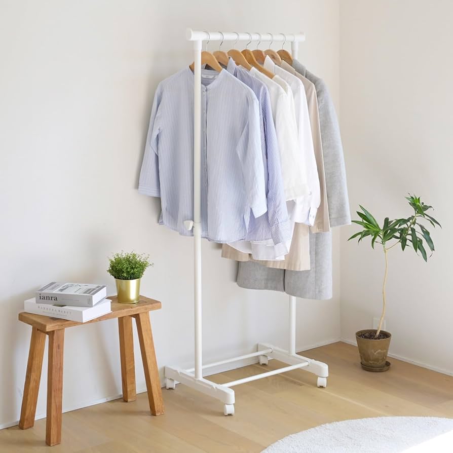 Amazon｜山善(YAMAZEN) ハンガーラック スリム シングル 省スペース