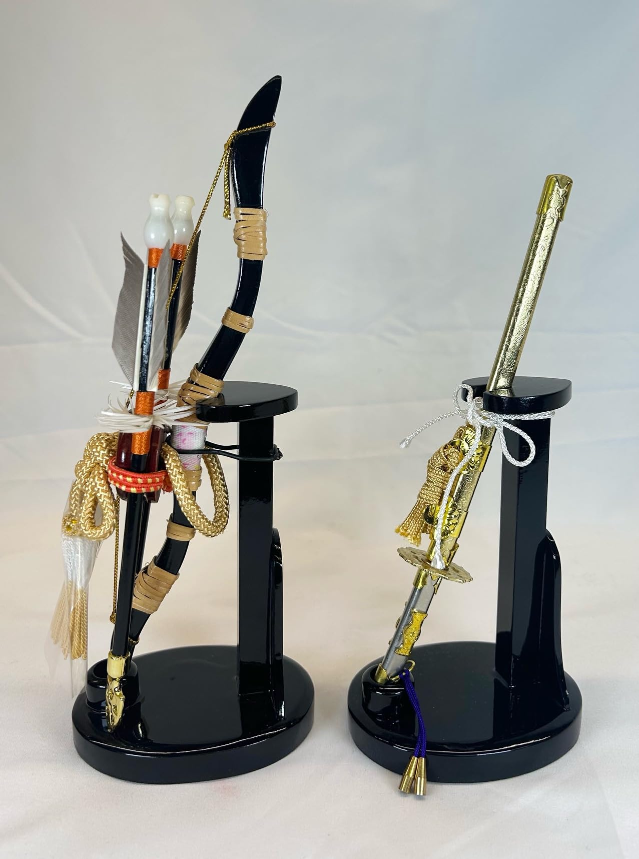 Amazon | 弓太刀 木製台 8号 古代 五月人形 小道具 五月道具 買い替え