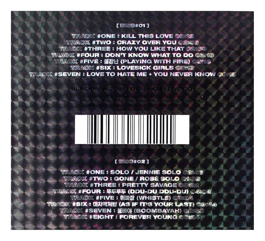 Amazon.co.jp: BLACKPINK 2021 [THE SHOW] LIVE CD(韓国盤): ミュージック