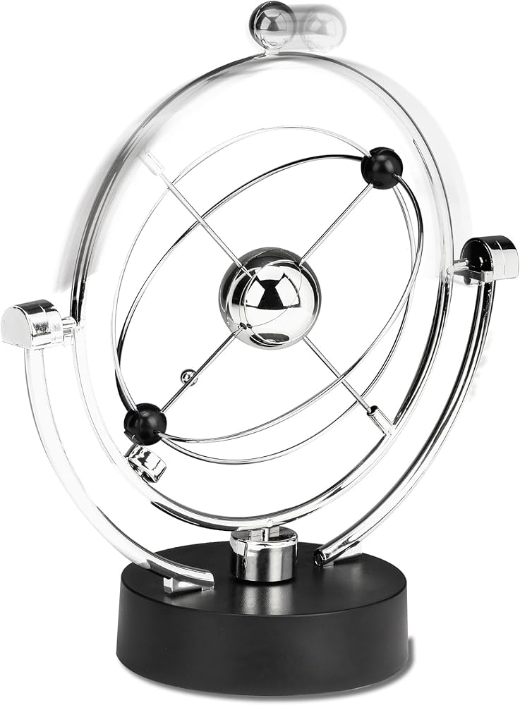 Amazon | 永久運動をするデスク用像 おもちゃ 動く芸術 銀河系の惑星