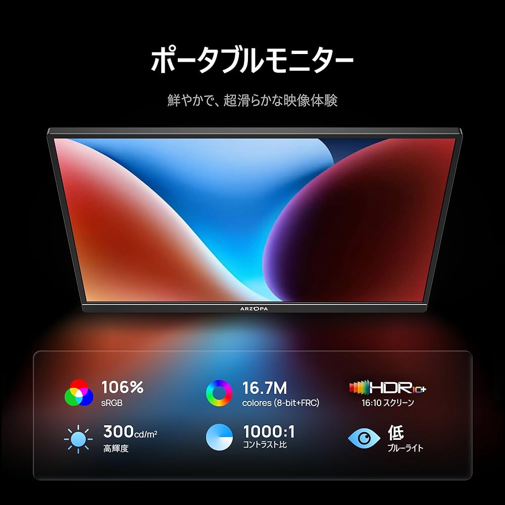 Amazon.co.jp: ARZOPA 16.1インチ ゲーミングモニター 144Hz モバイル