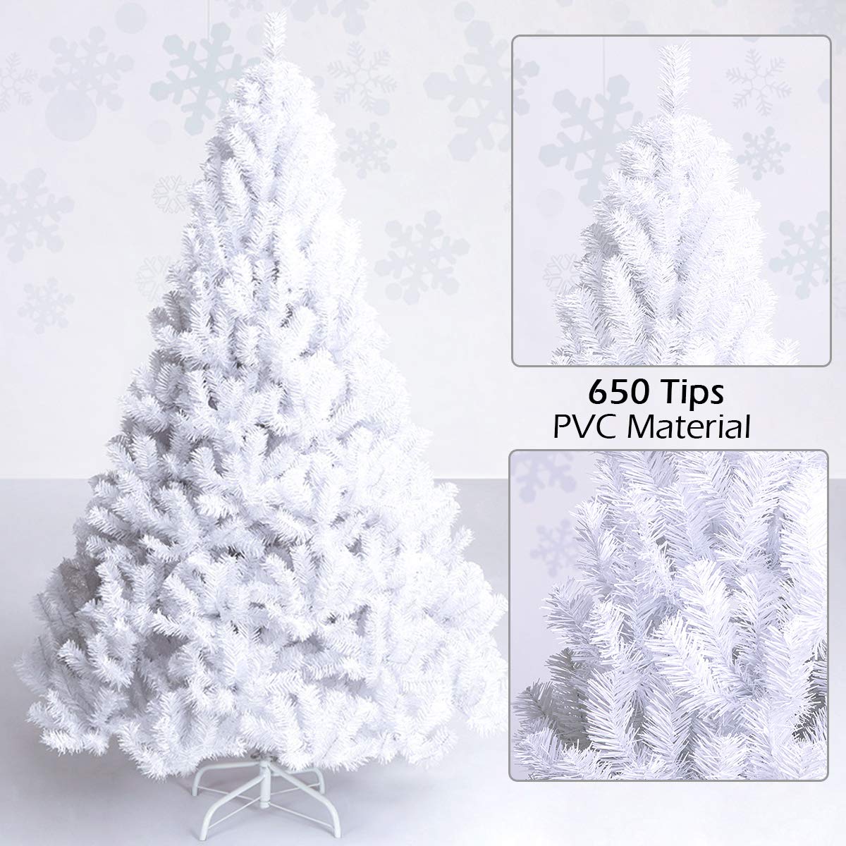 Amazon.co.jp: Costway クリスマスツリー 180cm 白 ホワイト