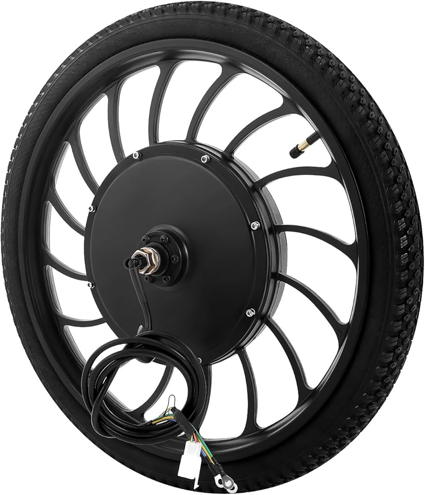 Amazon.co.jp: MOQNISE 20インチ一体型ホイール 48V 1000W 前輪 E-Bike