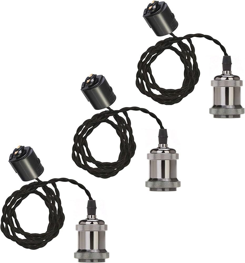 Amazon.co.jp: Venus ダクトレール用 ペンダントライト 黒いコード80cm