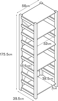 Amazon｜無印良品 パイン材ユニットシェルフ 大 幅58×奥行39.5×高さ