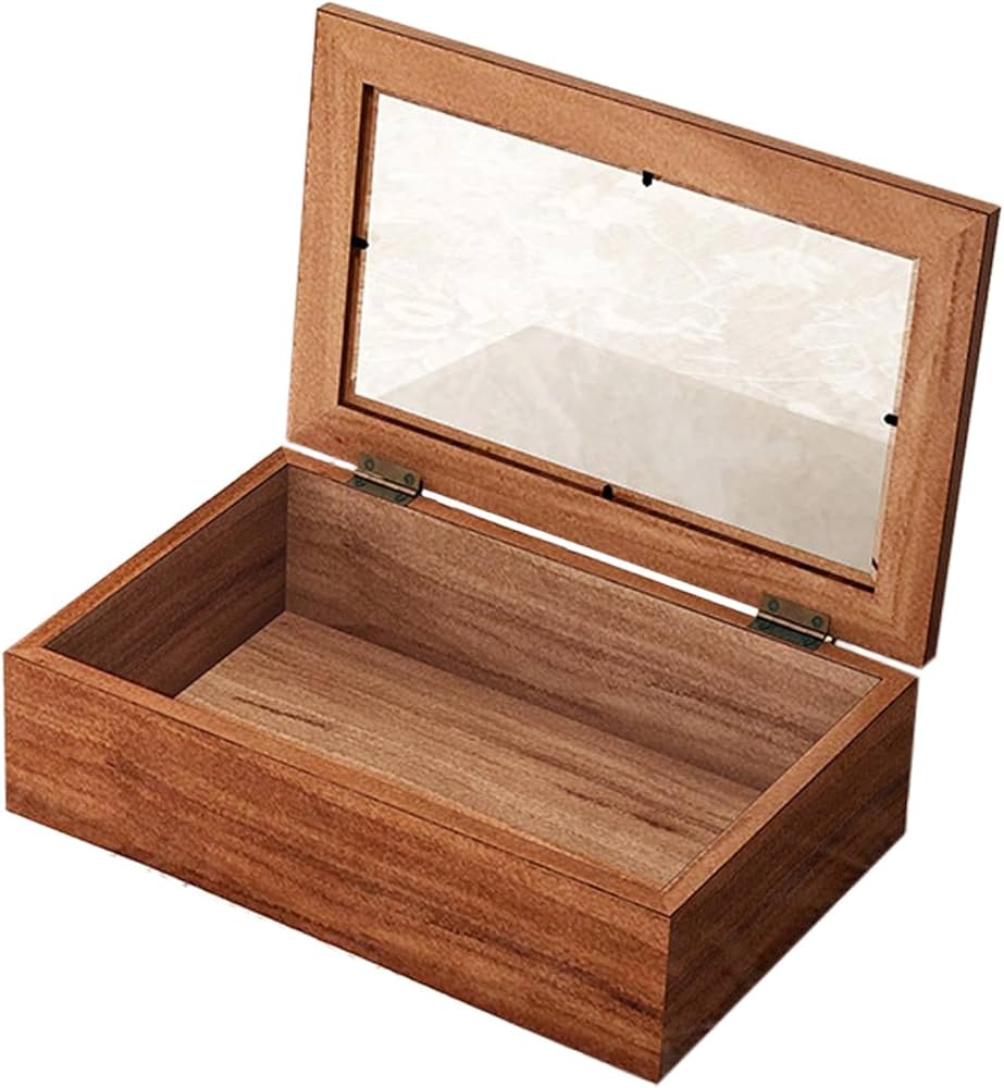 Amazon｜DeeRace 【2025新登場】木製小物収納ボックス 木箱 透明な蓋