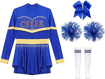 Amazon.co.jp: Alvivi 女の子 チアガール ドレス チアダンス