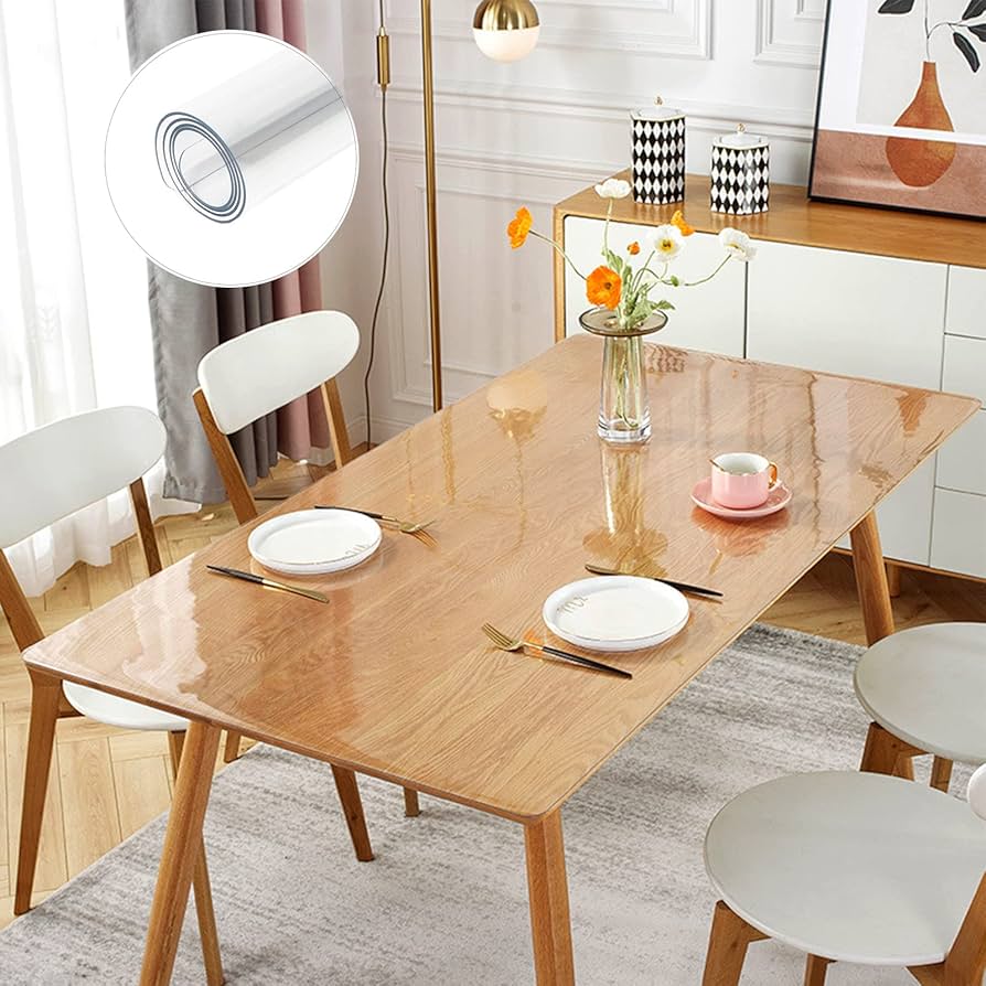 Amazon｜Bloomlover テーブルマット 透明 80x165cm PVC製 テーブル