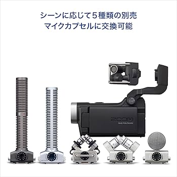 Amazon.co.jp: ZOOM ズーム ハンディビデオカメラレコーダー HDビデオ+
