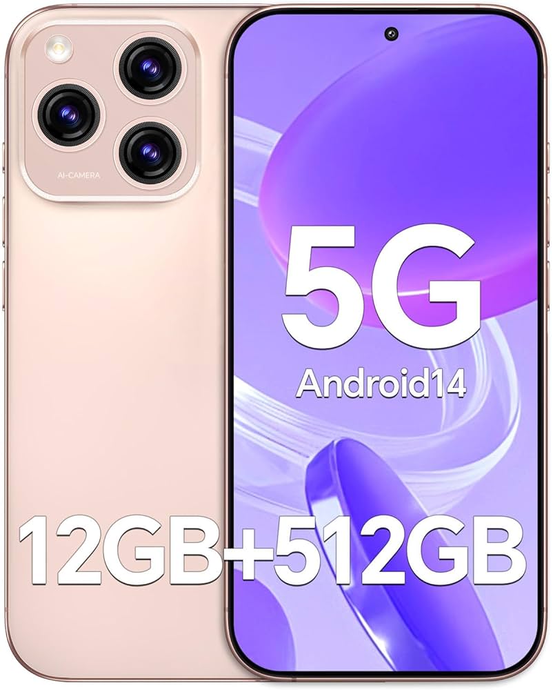 Amazon | lolhtvlol A16ProMax Android 14 スマホ 12GB+512GB/ 120Hz