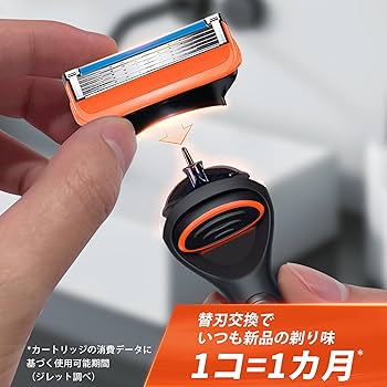 Amazon.co.jp: Gillette ジレット 髭剃り 本体 替刃 16個 カミソリ