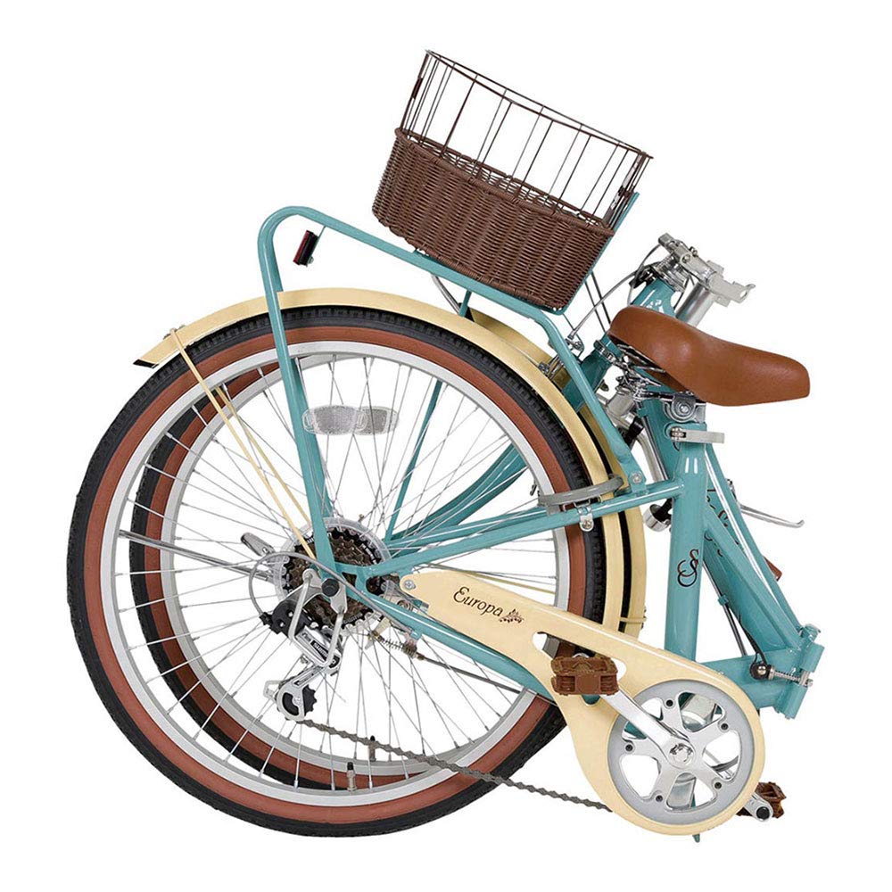 Amazon | 低床フレーム 24型折畳自転車 シンプルスタイル